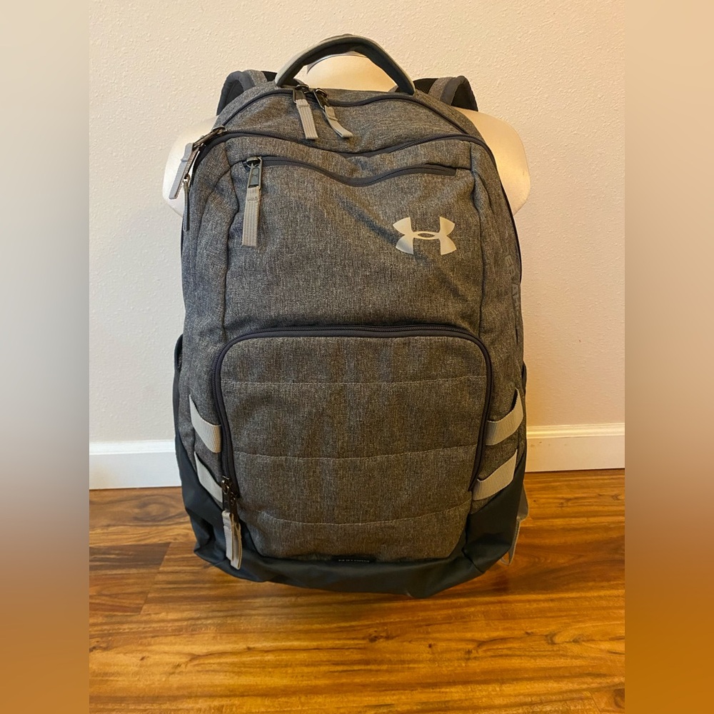 Under Armour Grey Adjustable Backpack with Computer Pocket